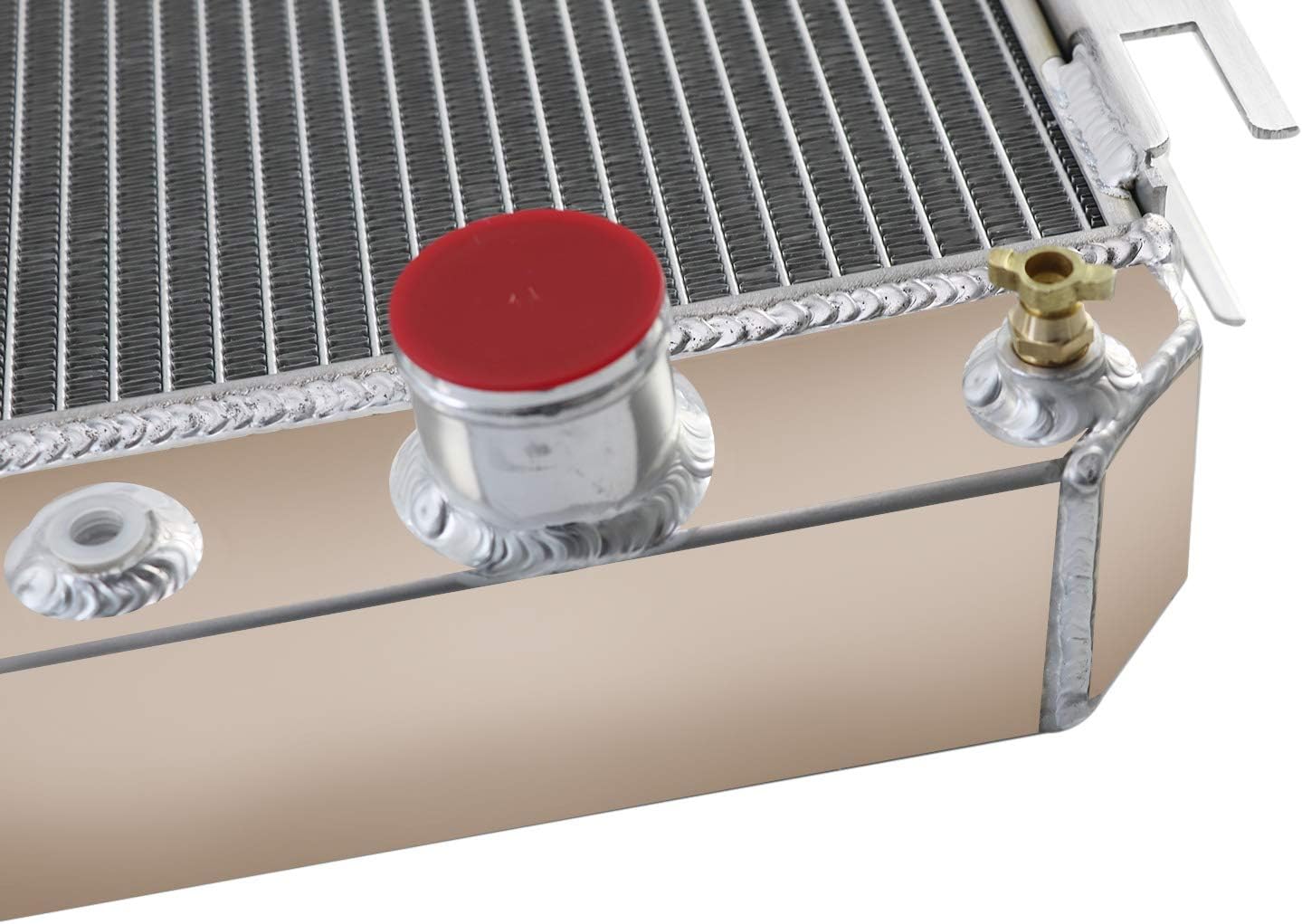 ALLOYWORKS 3 Row Core All Aluminum Radiator For 1963 1964 1965 1966 1967 1968 Chevy Impala Chevelle Camino/Many Chevy Bel Air GM