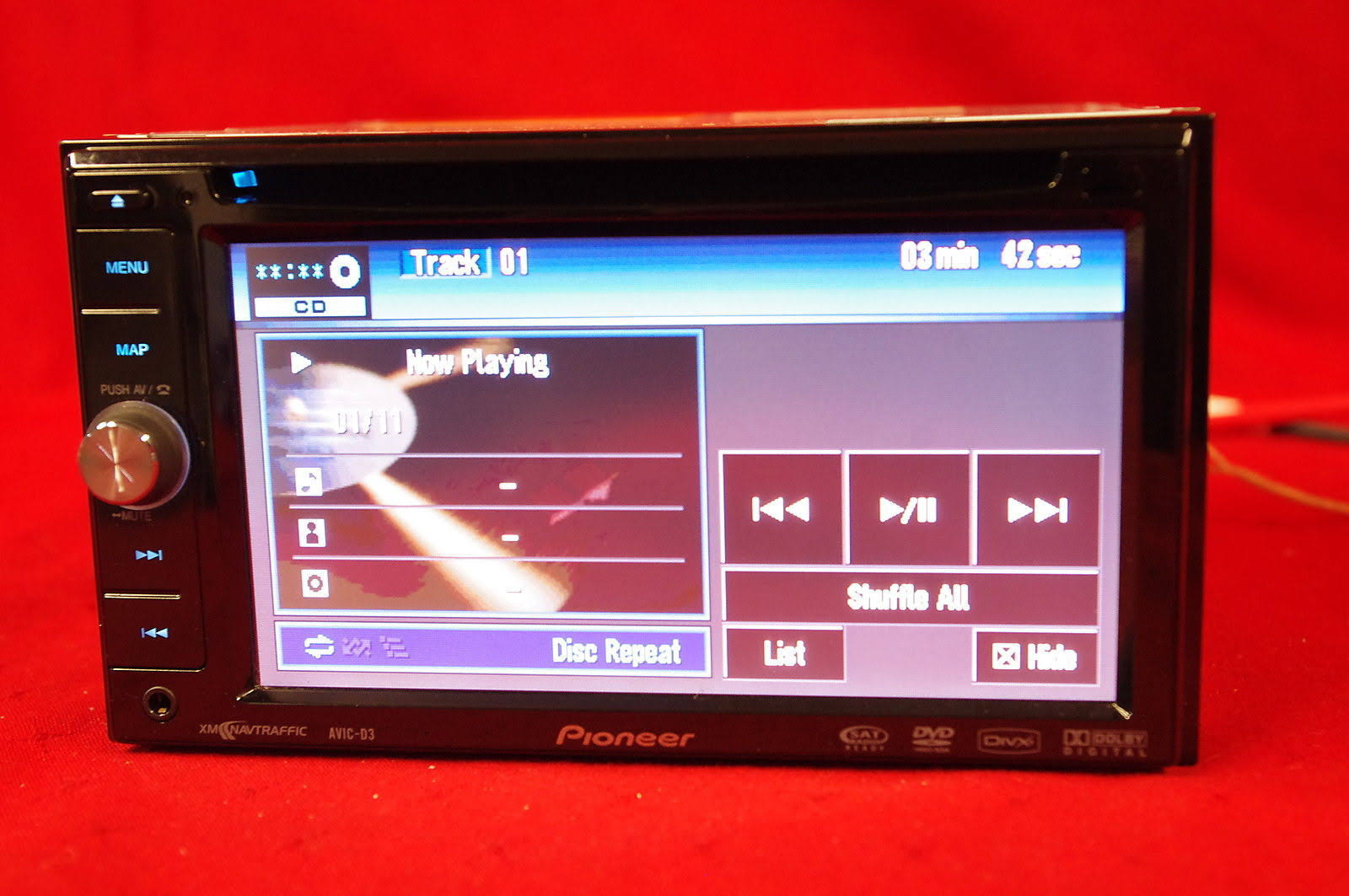 Pioneer Avic-d3 Radio Head Unit, Light Use No Box #U8