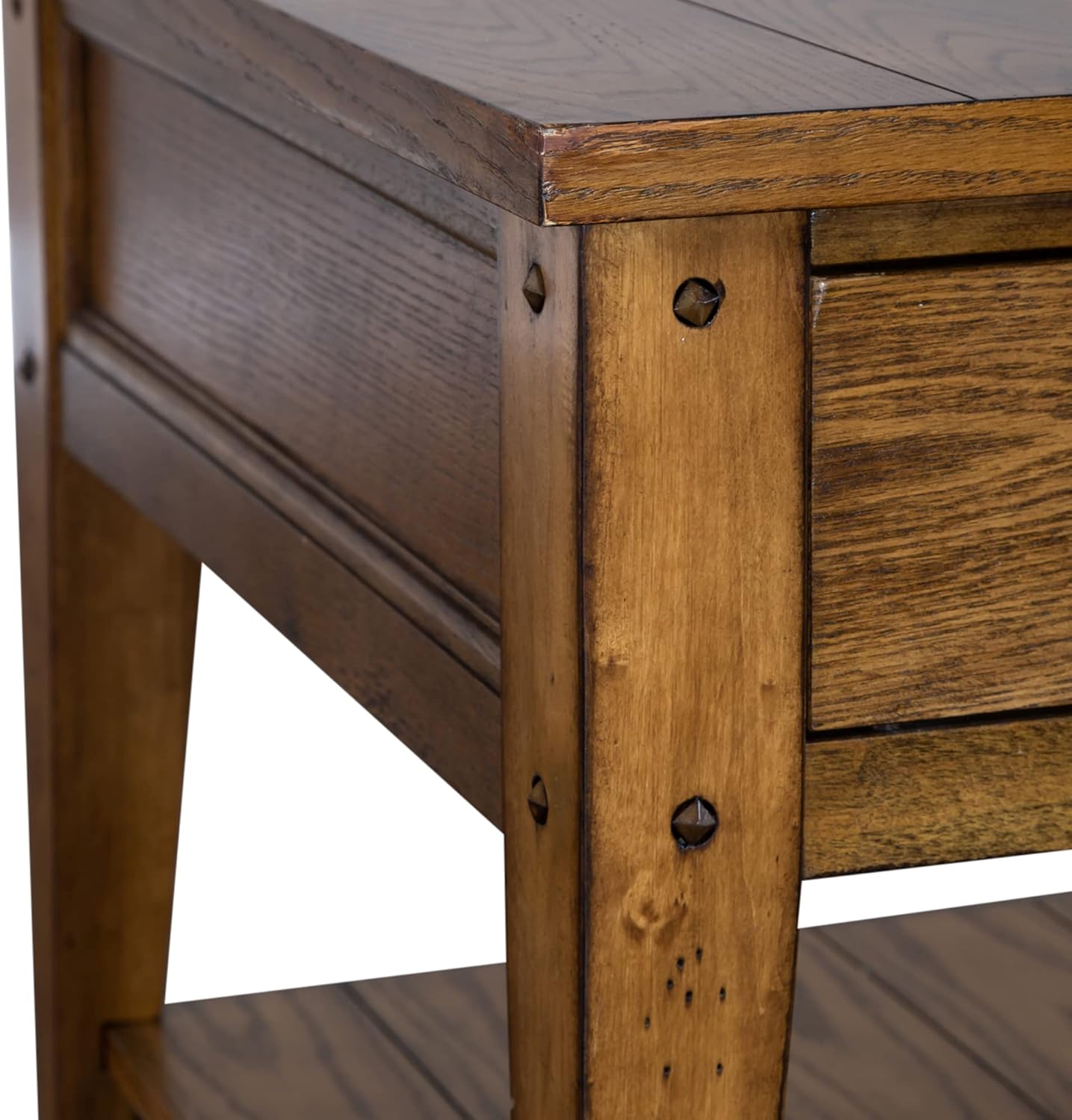 Lake House 3 Piece Set (1-Cocktail 2-End Tables), W0 x D0 x H0, Medium Brown