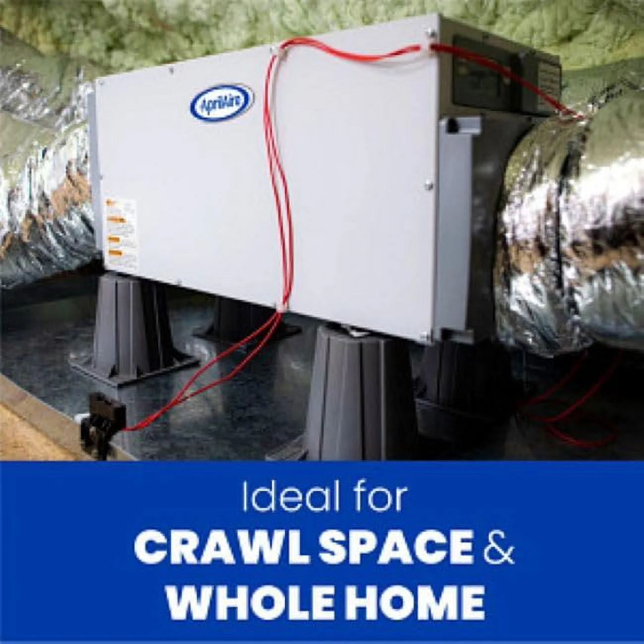 AprilAire E080 Dehumidifier Pro Kit - Whole House Dehumidifier - 80 Pint AprilAire Dehumidifier For Whole Home, Crawl Space & Basement, Up To 4,400 SQ. FT.