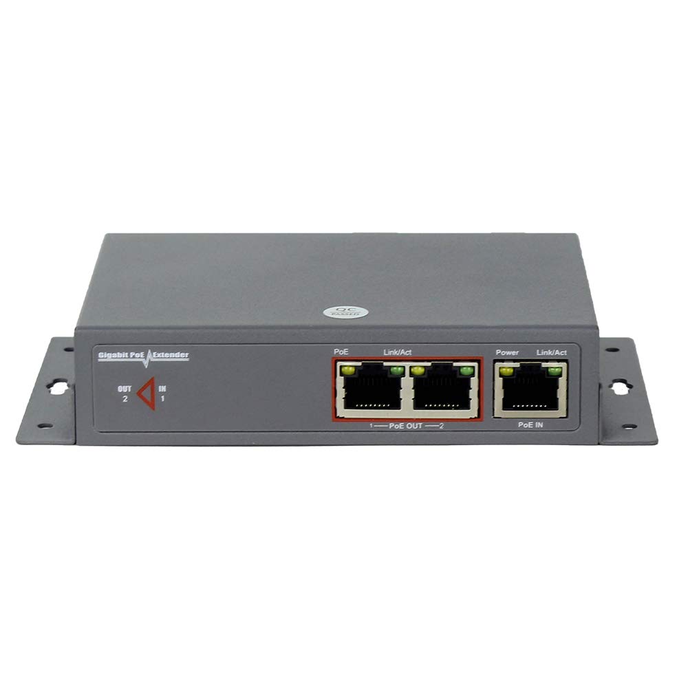 POE Extender Ethernet 2 Port Cat5e/6 Gigabit 30W, CENTROPOWER POE+ Extender Network Repeater Compliant IEEE 802.3af/at for POE Switch/Injector
