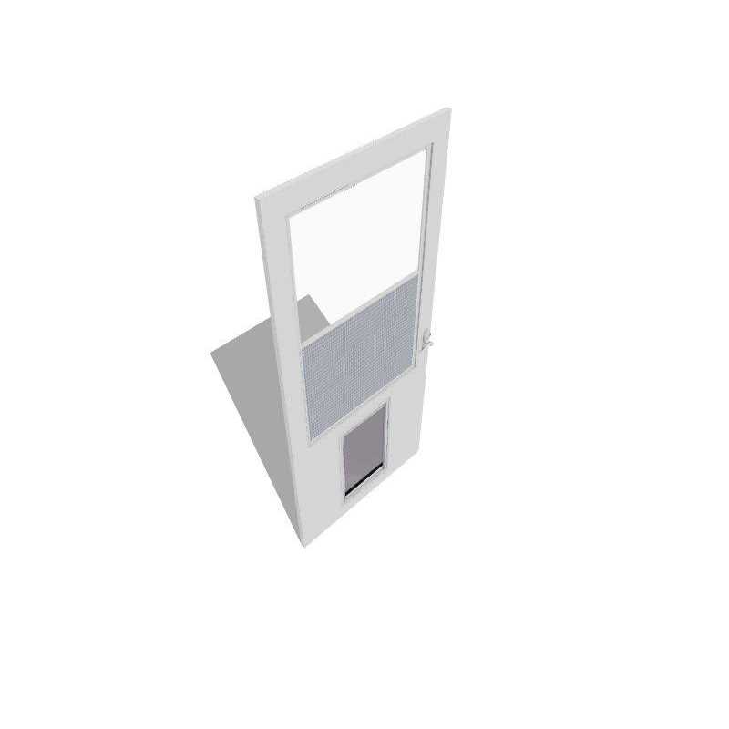 LARSON Pet Door XL 81-in White High-view Wood Core Storm Door - Pet Supplies online store