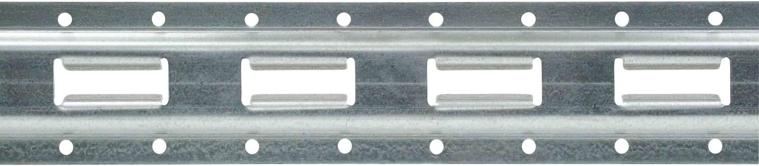 Mytee Products (4 Pack 5' Vertical E-Track Tie-Down Rail - Made in USA | High Strength Galvanized Steel, Bolt-On Tie Down Rail for Cargo on Pickups, Trucks, Trailers, Vans