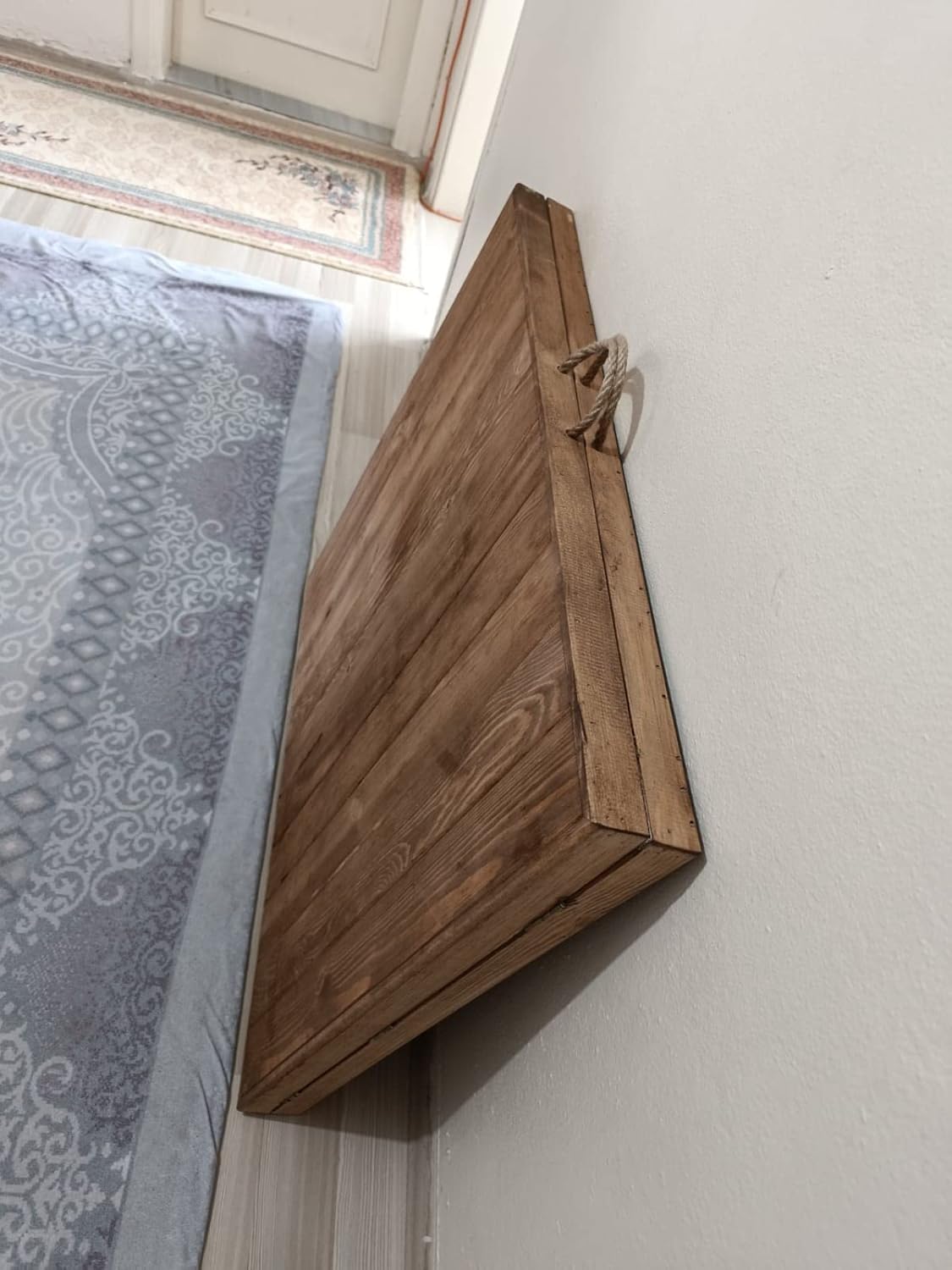 Boho Picnic Table(28"W x 60"L x13"H) boho table, wooden table, low foldable table,low table, boho picnic table,large garden table folding car table (Natural Wood)