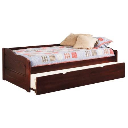 Furniture of America Terin Wood Daybed with Trundle, Twin, Cherry