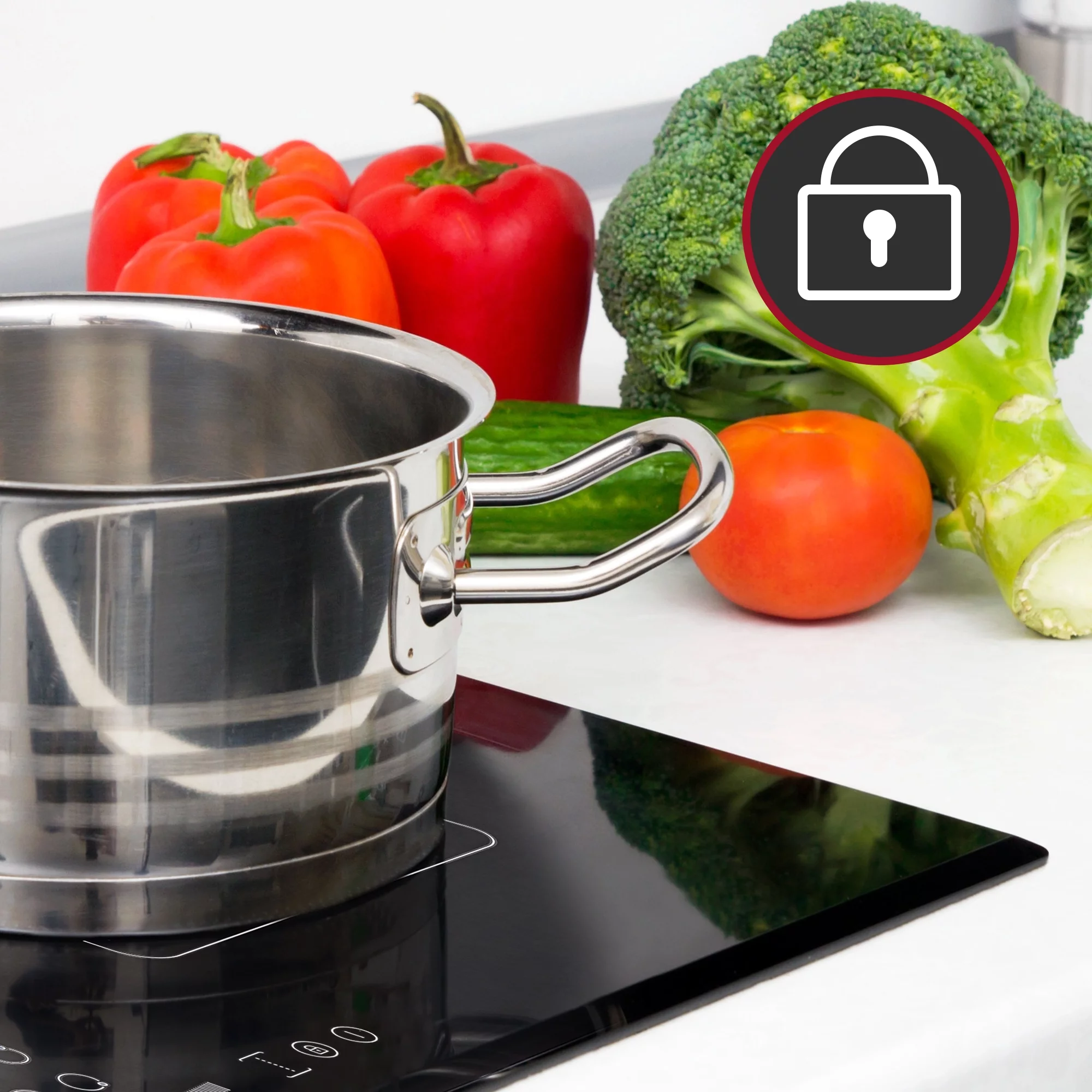 Built-In 36-in 5 Elements Black Induction Cooktop Including Bridge Element