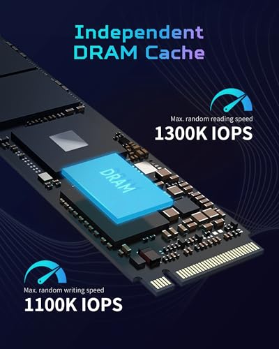 Predator M.2 SSD 2TB GM7000 with DRAM Cache NVMe 1.4 2280 PCIe Gen4×4 Ultra high Speed (Maximum Read: 7400MB/s, max Write: 6700MB/s) 3D NAND TLC Internal SSD Compatible with PS5 Pro - BL.9BWWR.106
