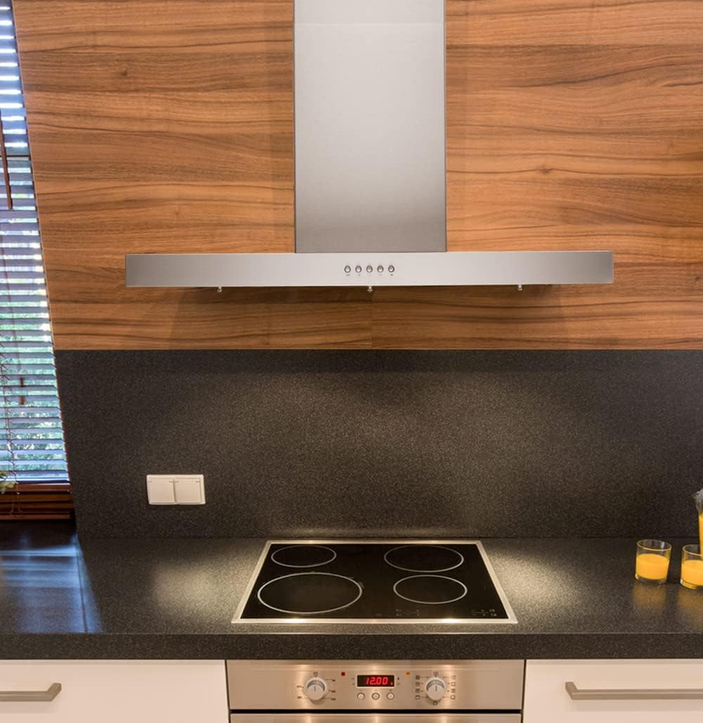 KOBE Range Hoods RAX2130SQB-WM-2 Wall Mount Range Hood, 30-Inch, Stainless Steel
