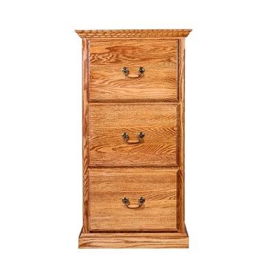 Mixon 3-Drawer Vertical Filing Cabinet Loon Peak Color: Red Oak