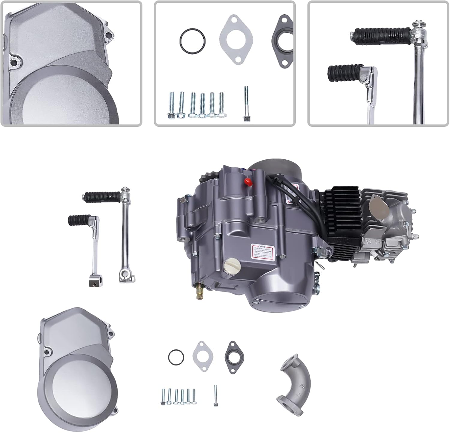 For 140CC 4 Stroke Single-cylinder Horizontal Engine Motor 4 Speed Manual Clutch Pit Dirt Bike Dirt Motorcycle Engine Motor