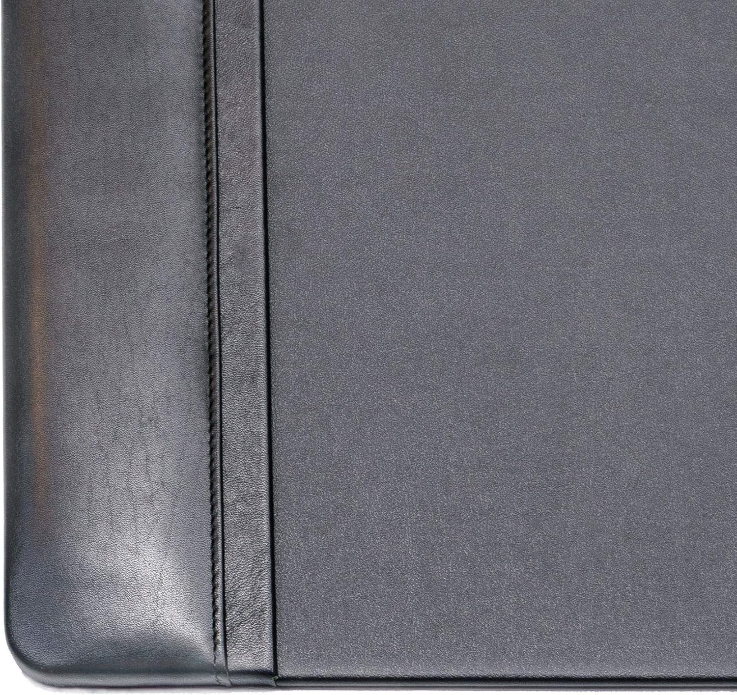 Dacasso Classic Leather Side Rail Desk pad, 34 x 20, Black