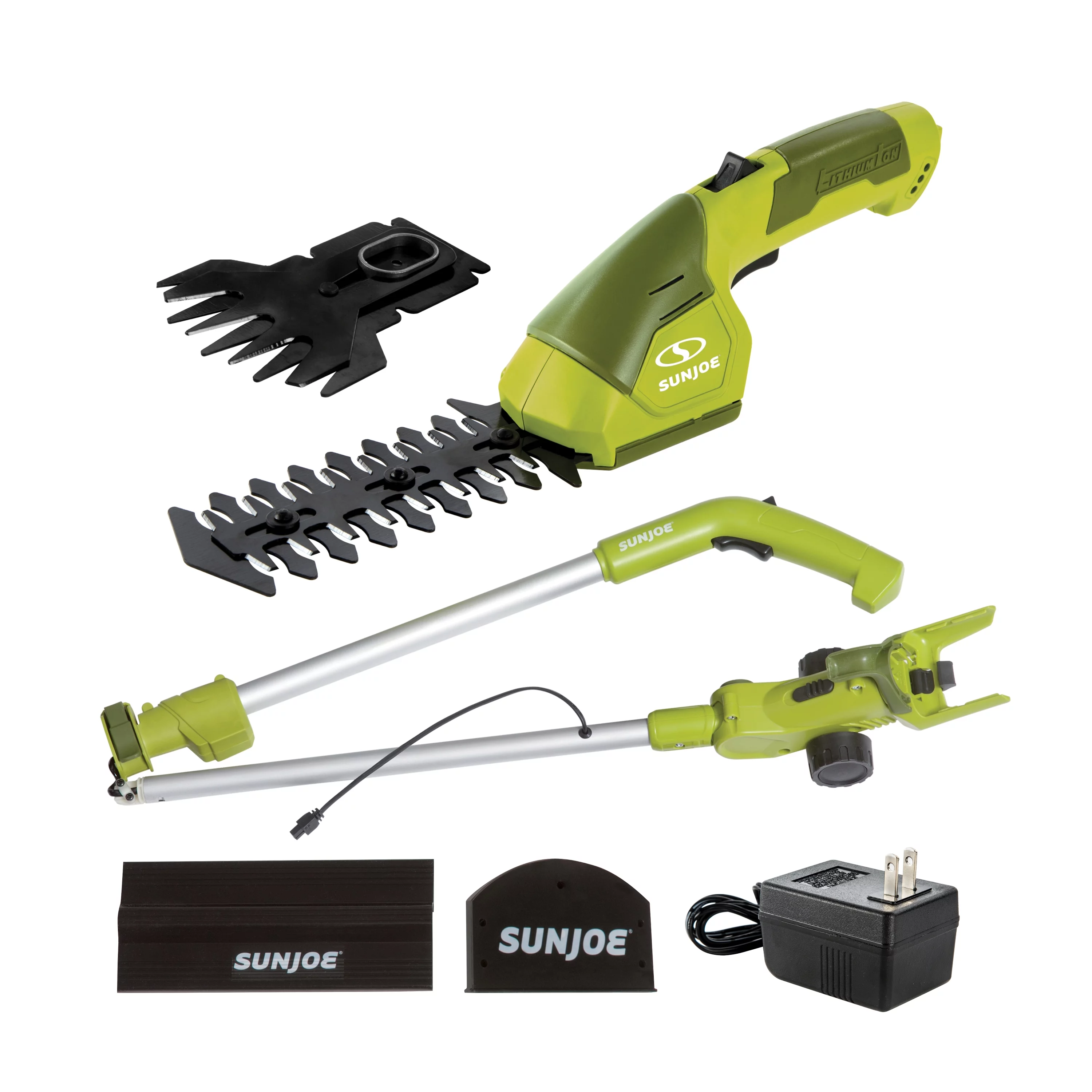 Sun Joe 2-in-1 Cordless Telescoping Grass Shear + Hedge Trimmer, 7.2-Volt - Curated Treasures Market