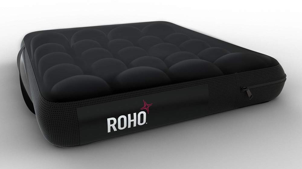 ROHO MOSAIC Cushion, Heavy Duty, Inflatable Seat Cushion for Office Chair, Wheelchair, Cars, Home Living, & Back Pain Support, Adjustable Cushion with Stretchable Cover & Non-Skid Bottom, 18 x 16