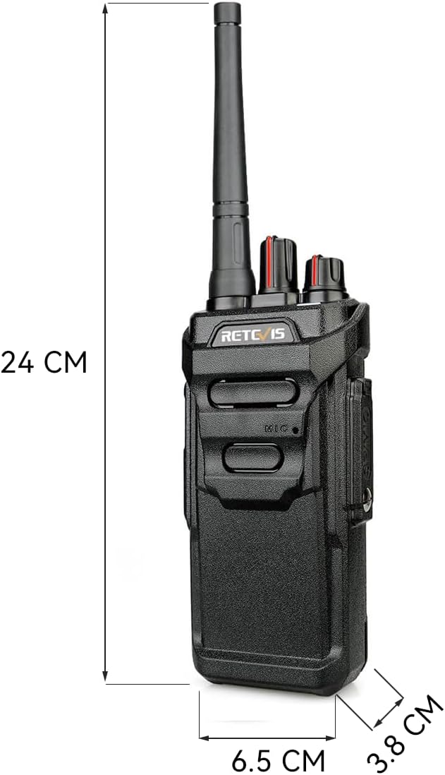 Retevis RT48 IP67 Waterproof Walkie Talkies for Adults,2 Way Radios Long Range,with 6 Way Multi Unit Charger,VOX,SOS Alarm,Rugged Two Way Radio for Construction Hotel School Manufacturing (6 Pack)