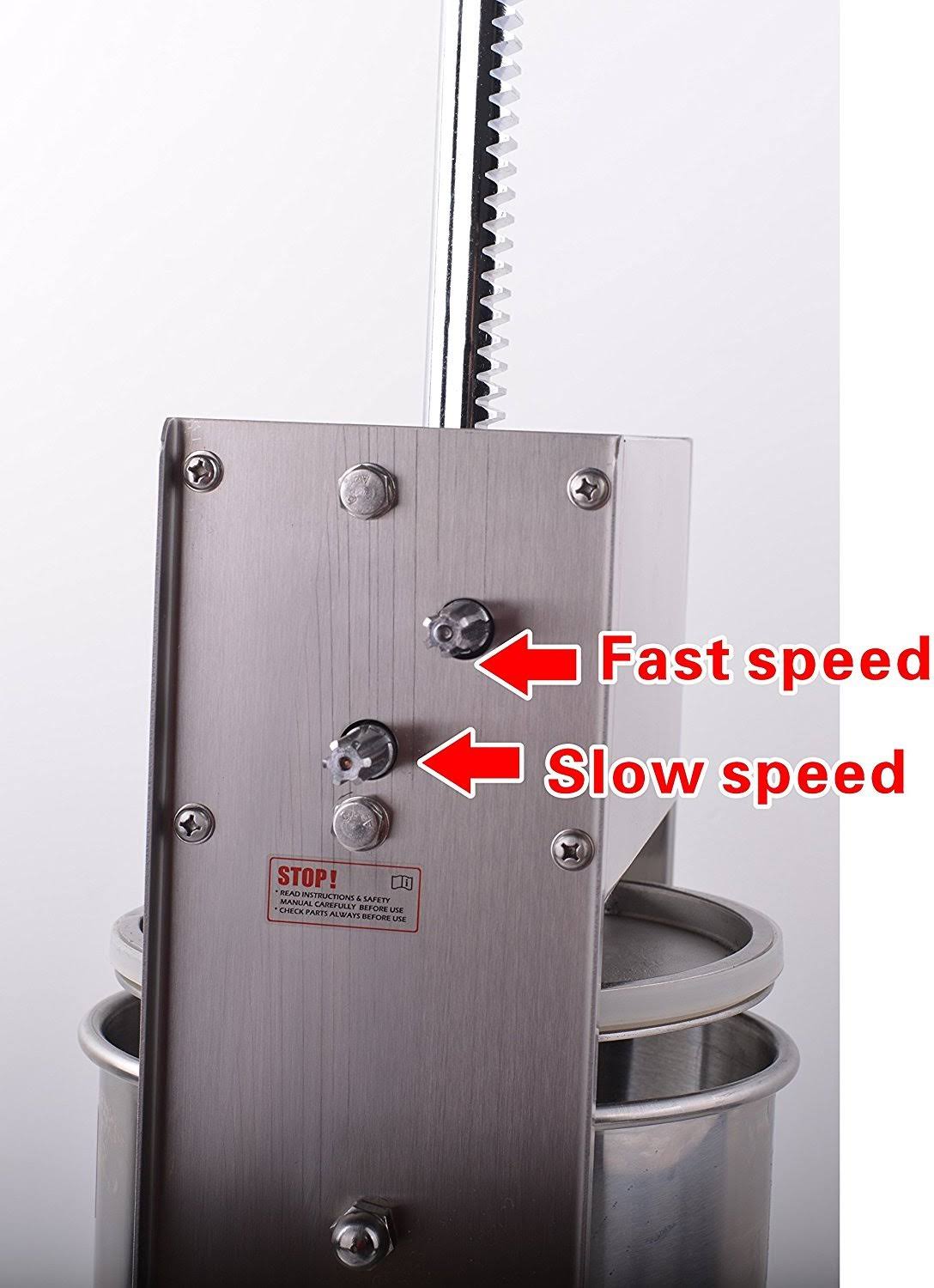 Hakka 25 Lb/12 L Sausage Stuffer 2 Speed Stainless Steel Vertical Sausage Maker