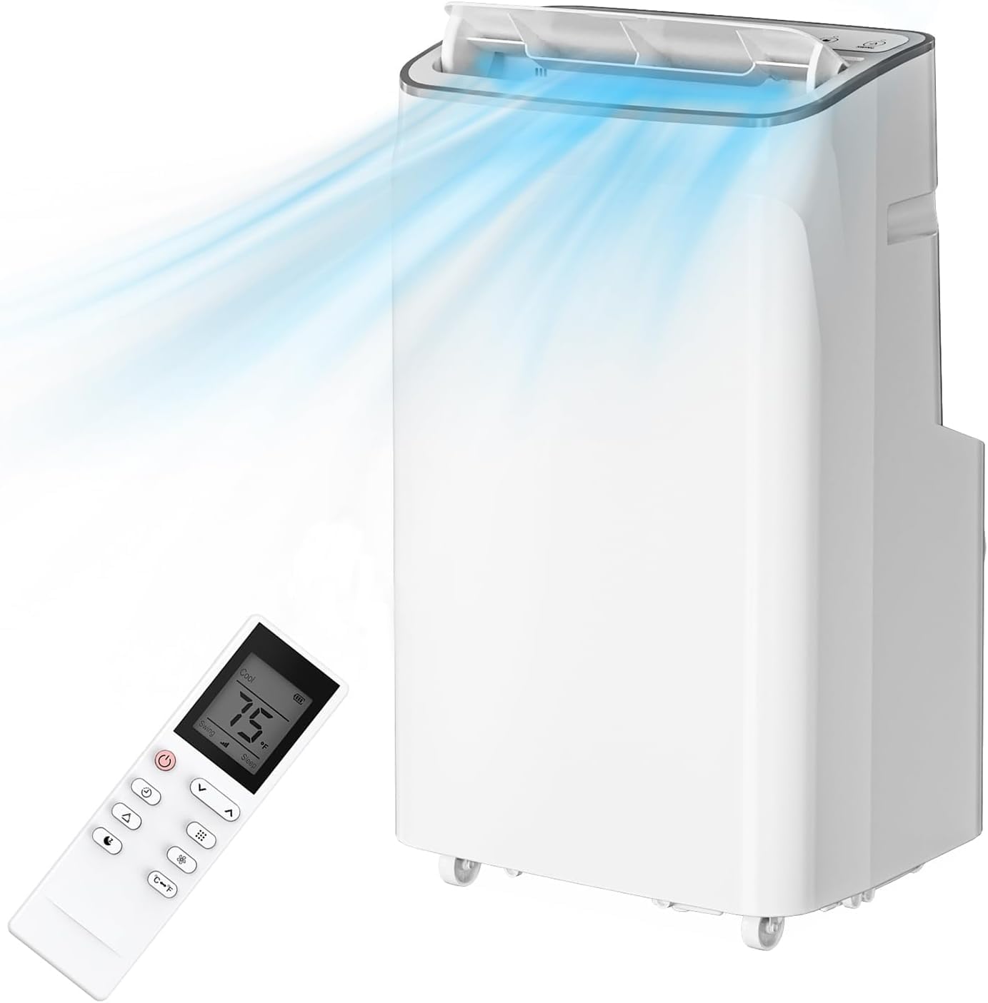 Portable Air Conditioner14000BTU(ASHRAE),Remote Control AC Unit with Dehumidifier And Fan,Room Portable AC for Cooling Up to 700 Sq.Ft,24H Timer,Sleep Mode,Window Kits Included-Style C