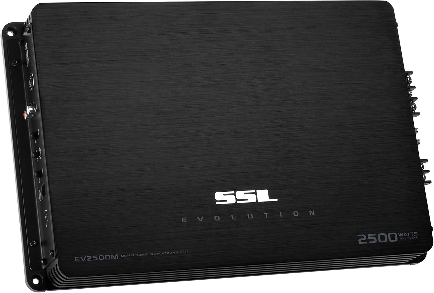 Sound Storm EV2500M Evolution 2500 Watt, 2 Ohm Stable Class A/B, Monoblock, MOSFET Car Amplifier with Remote Subwoofer Control