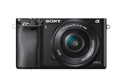 Sony Alpha a6000 Mirrorless Digitial Camera 24.3MP SLR Camera with 3.0-Inch LCD (Black) w/ 16-50mm Power Zoom Lens (Renewed)