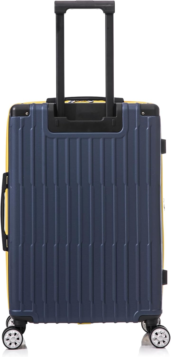 Rockland Hardside Spinner Wheel Carry On with Tote Luggage Set, Navy
