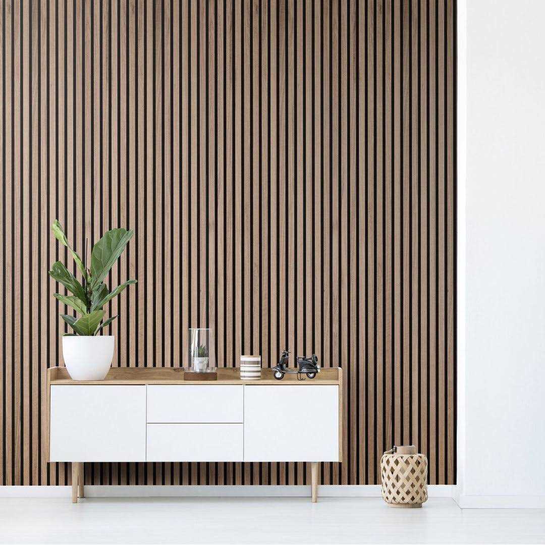 Concord Wallcoverings Concord 3D Wall Panels Slat Wall Paneling Walnut Waterproof Slat Panel - Shop Hardware Tools Online Store