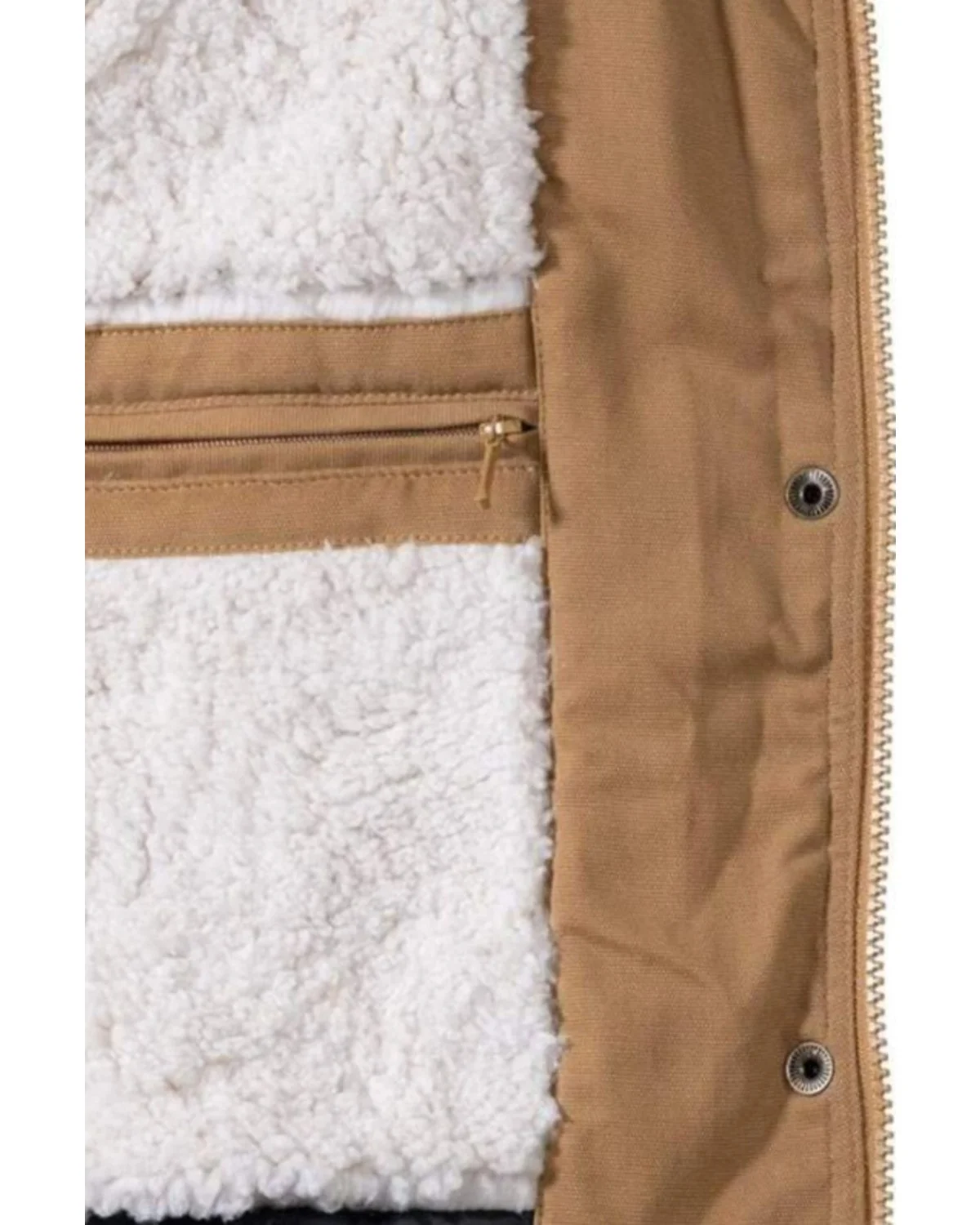 Outback Trading Co Women's Canvas Juniper Fleece Hooded Jacket Tan 3X  US