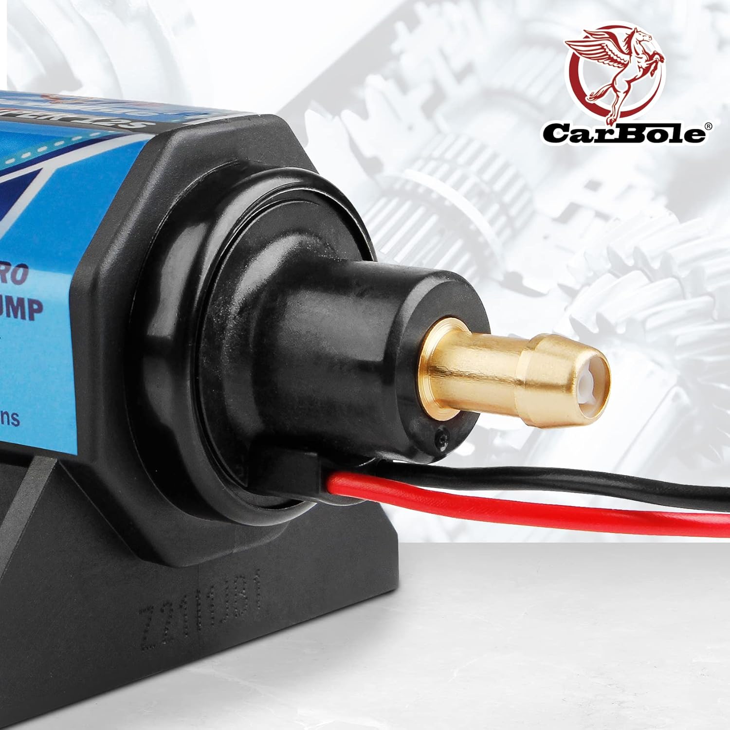 CarBole Universal 12 Volt Electric Fuel Pump 5-9 PSI, 35GPH, Super 12S for Gasoline Engines
