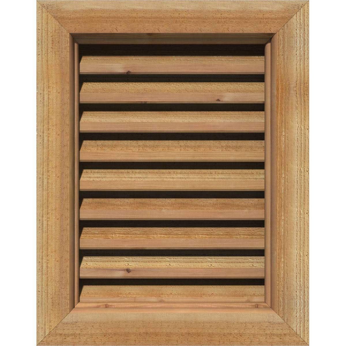 Ekena Millwork GVWVE16X3400RFUWR 16x22W x 34x22H Vertical Gable Vent (21x22W x 39x22H Frame Size): Unfinished, Functional, Rough