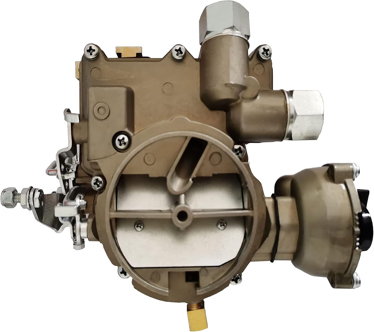 imUfer Marine Carburetor Replacement for Mercruiser 2 Barrel 3.0L 4 CYL with A Long Linkage(Yellow)