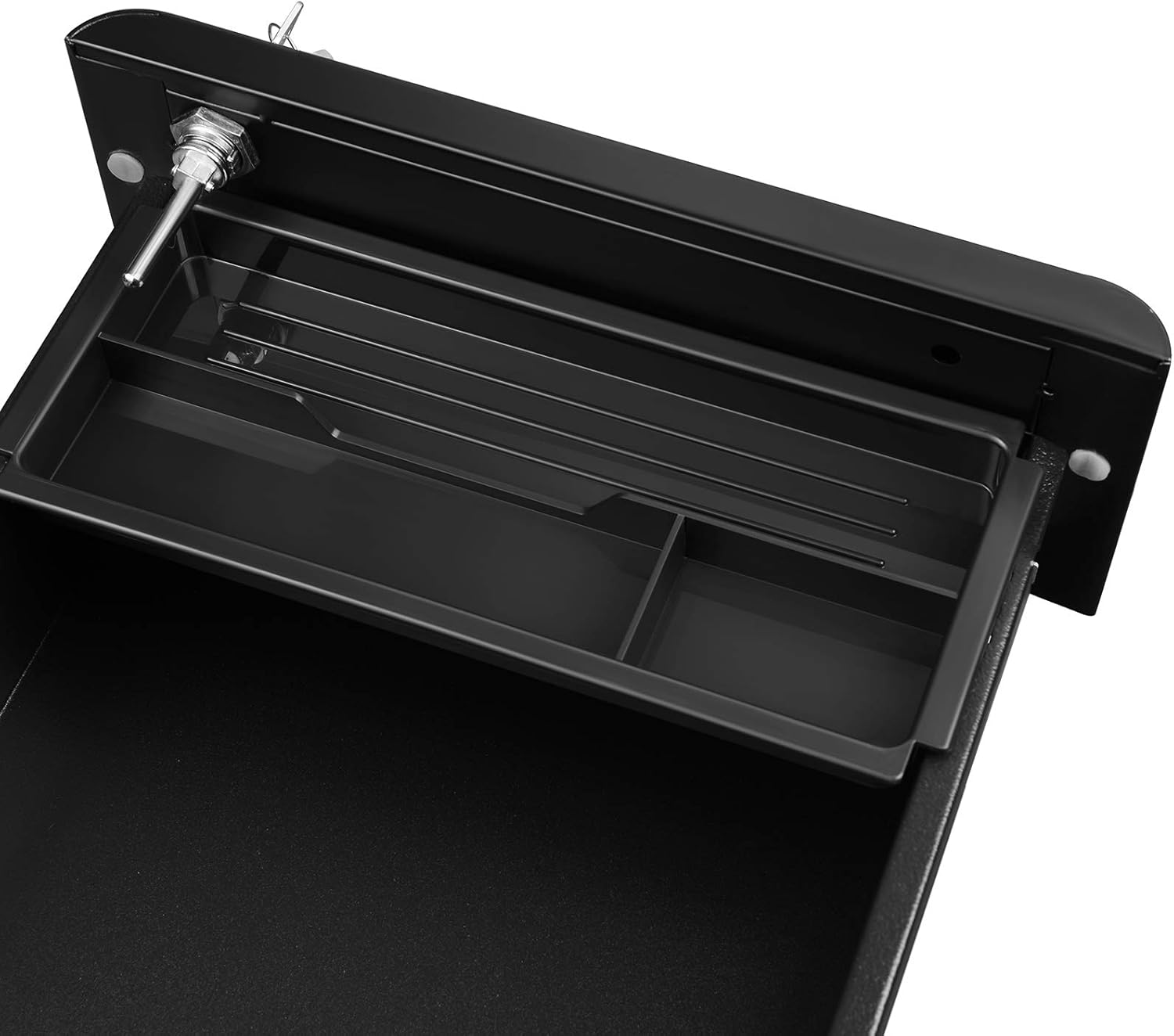 SONGMICS File Cabinet , Steel Filing Cabinet with 3 Drawer, Mobile Pedestal Cabinet Under Desk, with Lock, Fully Assembled Except Casters, Black UOFC030B01