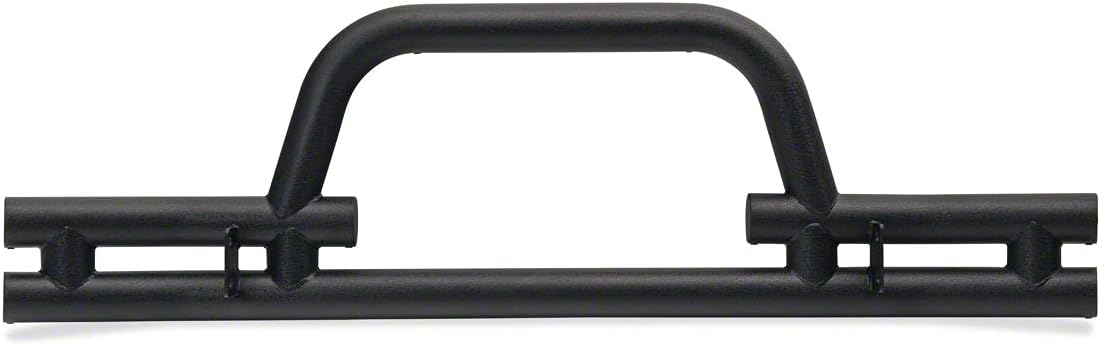 Barricade Tubular Front Bumper with Winch Cutout; Textured Black Compatible with 07-18 Jeep Wrangler JK