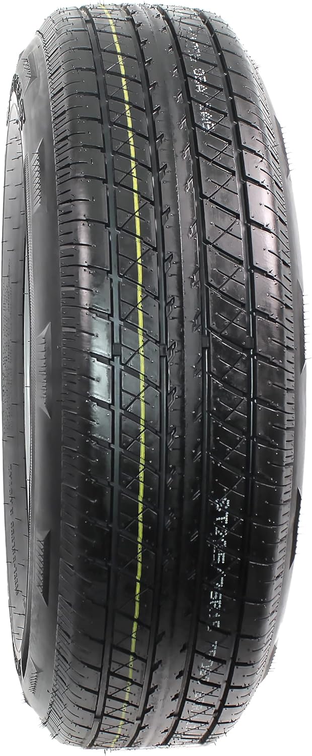 eCustomRim 2-Pack Radial Trailer Tire On Rim ST225/75R15 15 LRD 6 Lug Silver Modular Wheel - 6 Year Warranty w/Free Roadside