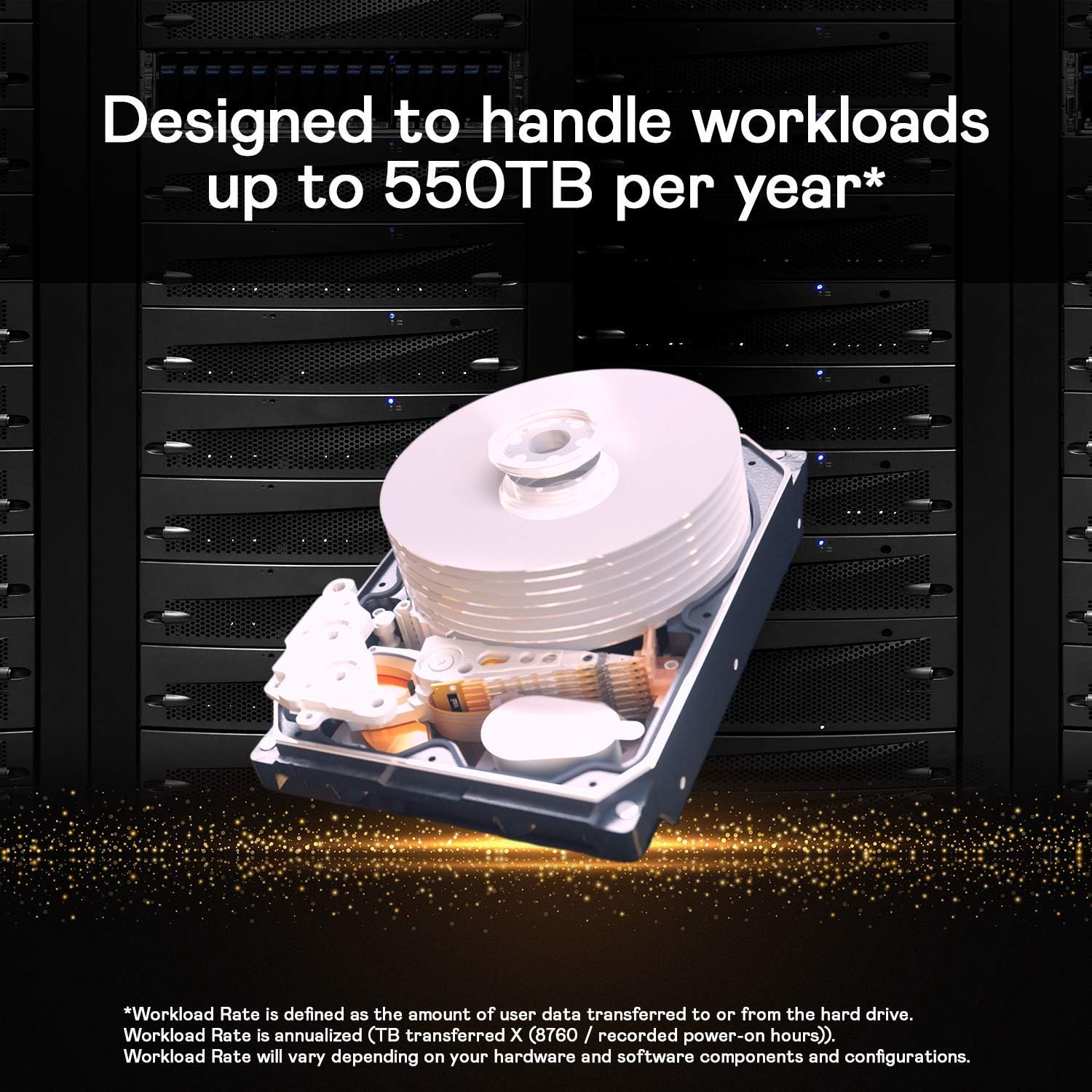 Western Digital 8TB WD Gold Enterprise Class Internal Hard Drive - 7200 RPM Class, SATA 6 Gb/s, 256 MB Cache, 3.5 - WD8004FRYZ