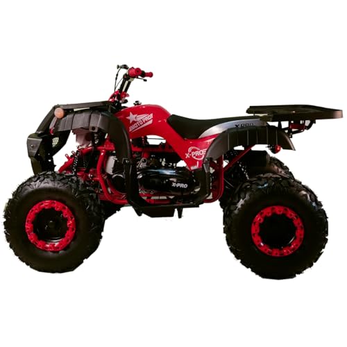 X-PRO 200 Utility ATV with Automatic Transmission w/Reverse,Big 23"/22" Wheels! (Red)