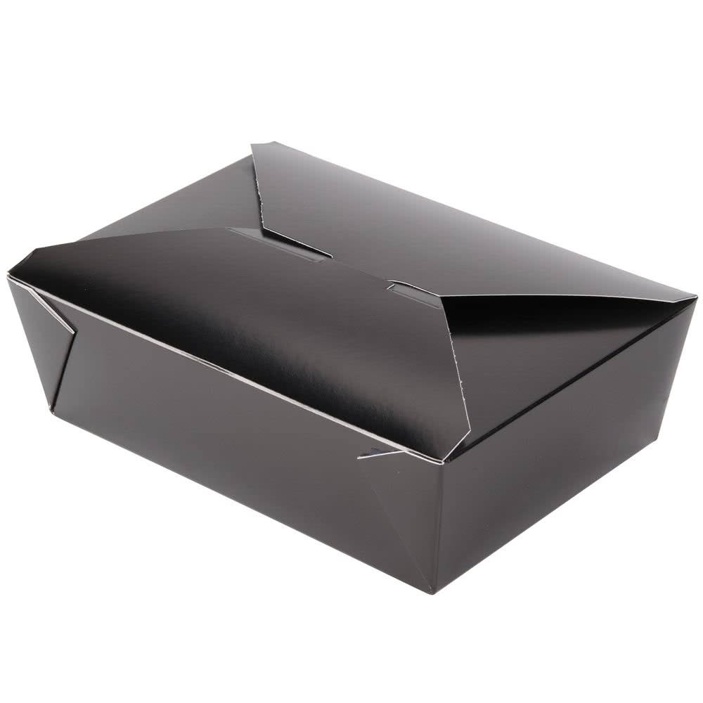 Fold-Pak Bio Pak Paper #3 Food Container Black, 66 oz. | 200/Case