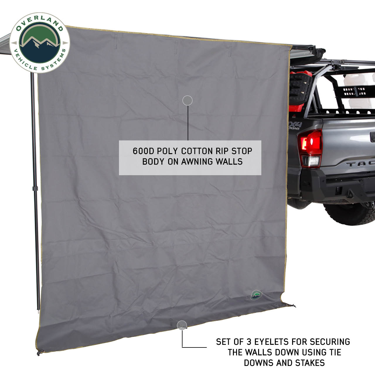 OVS Nomadic 6.5' Awning Side Shade Wall 18089910