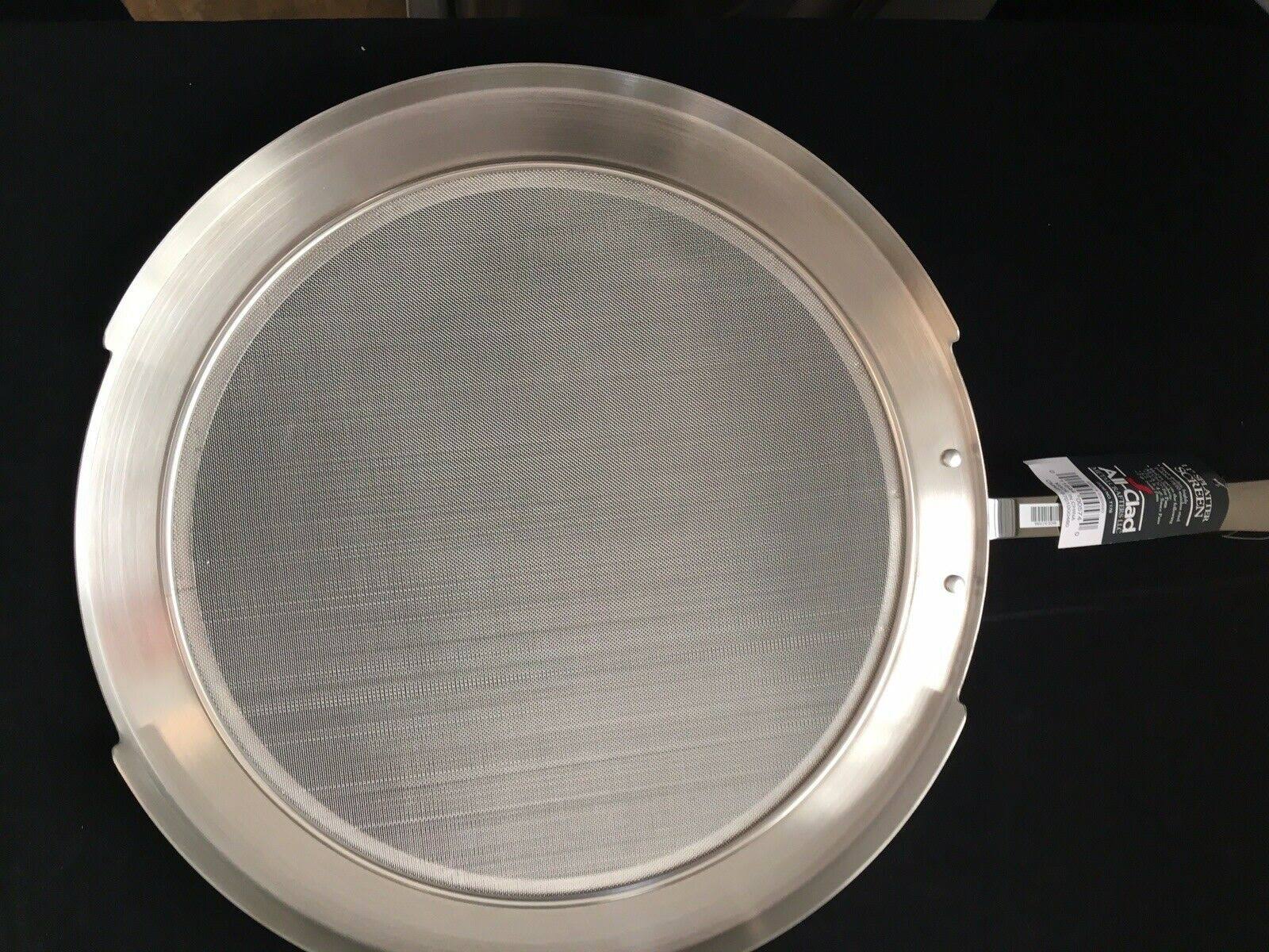 All-Clad D5 Stainless-Steel 4-Qt. Deep Saute Pan with Splatter Screen-