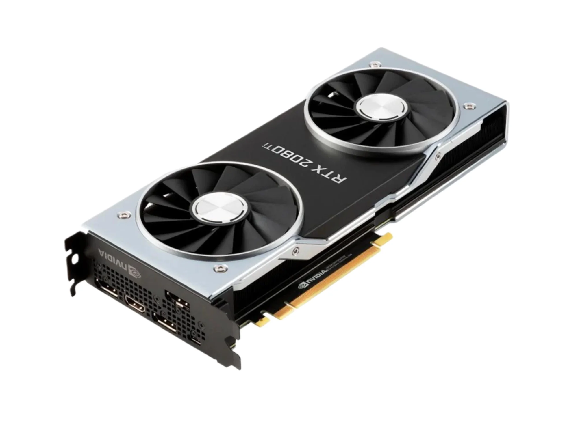 NVIDIA GeForce RTX 2080 Ti - Founders Edition - graphics card - GF RTX 2080 Ti - 11 GB GDDR6 - PCIe 3.0 - HDMI, DisplayPort, USB-C