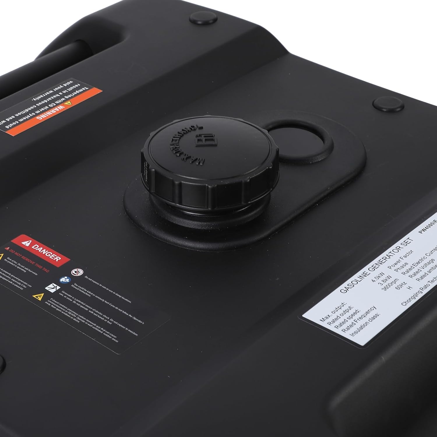 Portable Power Station - 4000W Inverter Generator, 120V AC Outlet, Silent Operation, CO Safety Alert, Ideal for Camping & Home Use