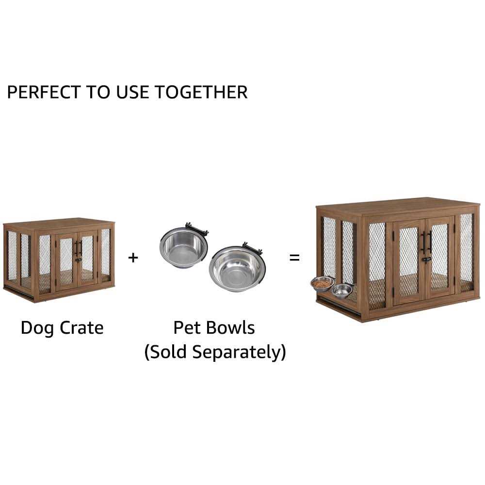 Unipaws Furniture Style Dog Crate with Tray - Pet Supplies online store