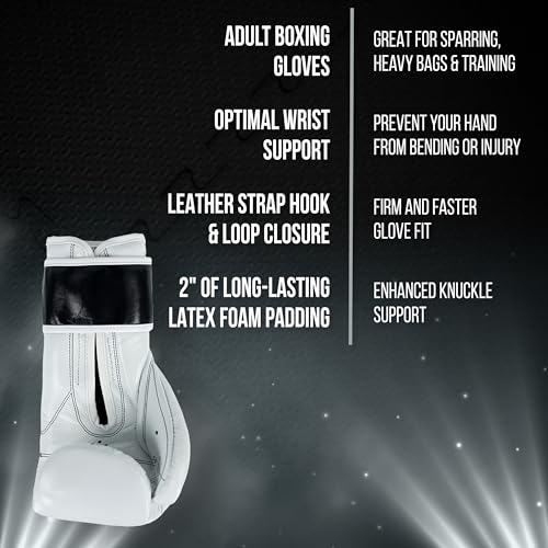 CLETO REYES Training Boxing Gloves with Hook and Loop Closure for Sparring and Heavy Punching Bags, Men and Women, MMA, Kickboxing, Muay Thai
