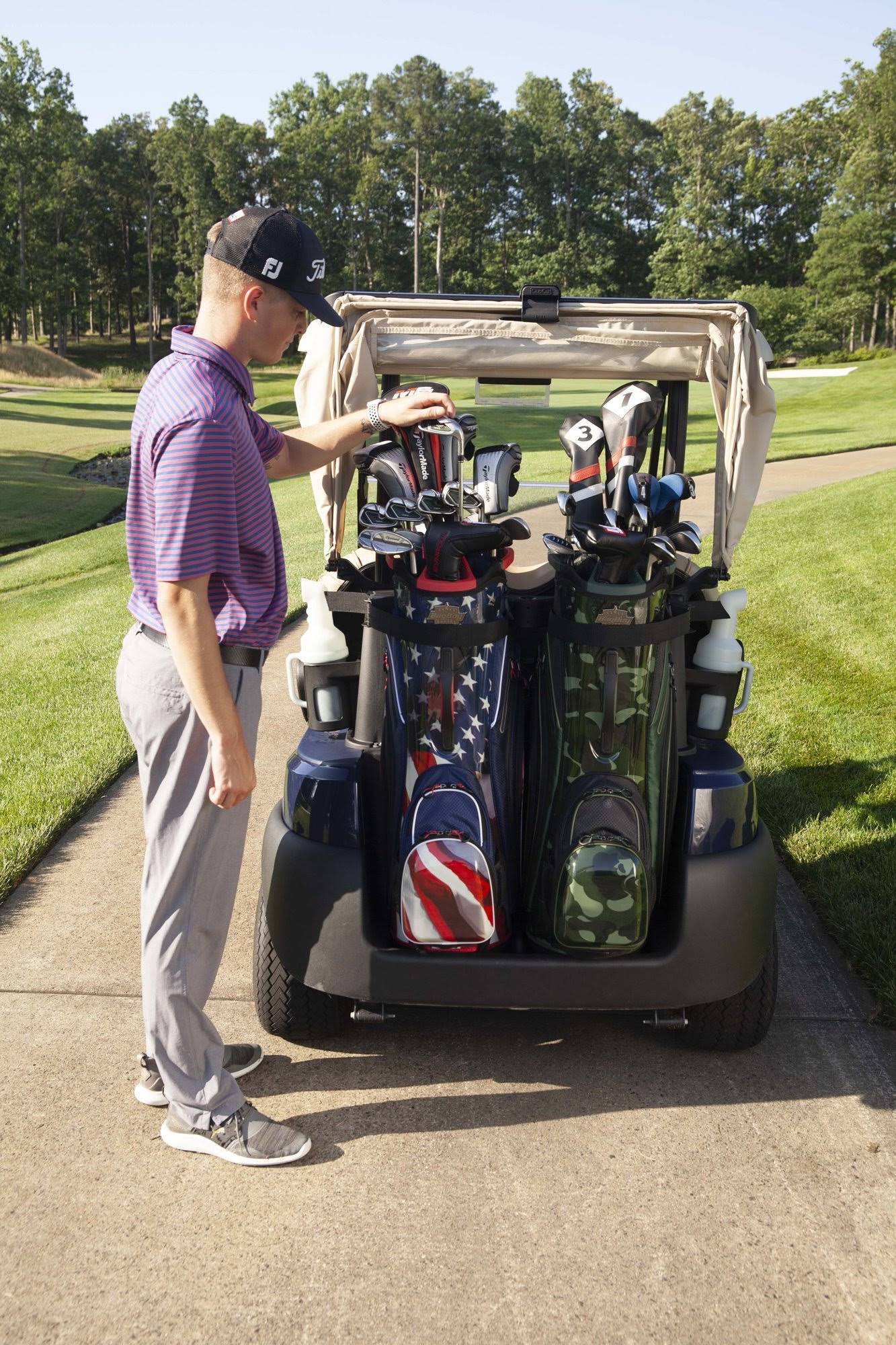 Bag Boy Shield Golf Cart Bag, Carbon Fiber/Black/Charcoal