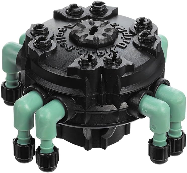 20 Pack - Orbit Adjustable Flow 8-Port Drip Irrigation Manifold for 1/4 Inch Tube