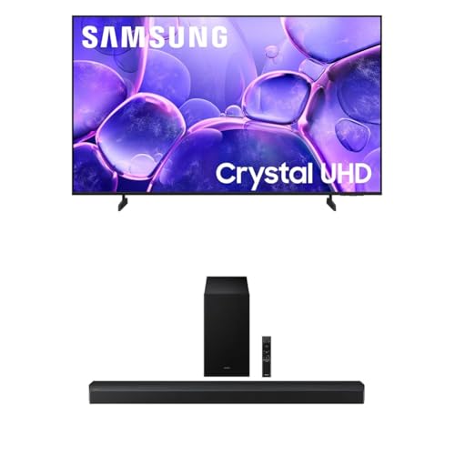 Samsung 43-Inch Class Crystal UHD U8000F 4K Smart TV (2025 Model) Endless Free Content, Crystal Processor 4K, MetalStream Design, Knox Security, Alexa Built-in