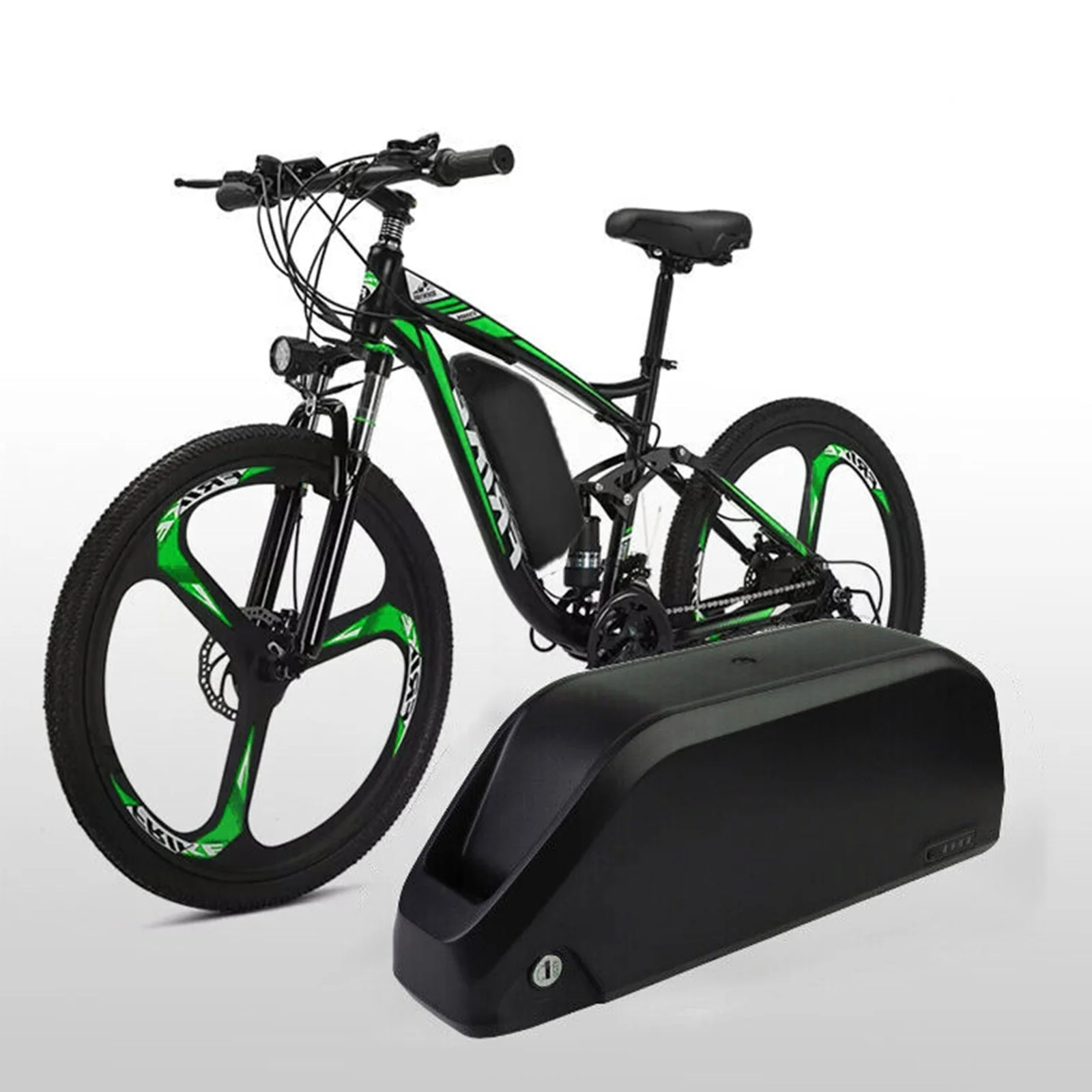 BVSLTUK 52V Ebike Battery, 52V 24Ah Lg4800 Cell Shark Electric Bike Battery for 200W-1500W Motors Jumbo Bicycle Battery.