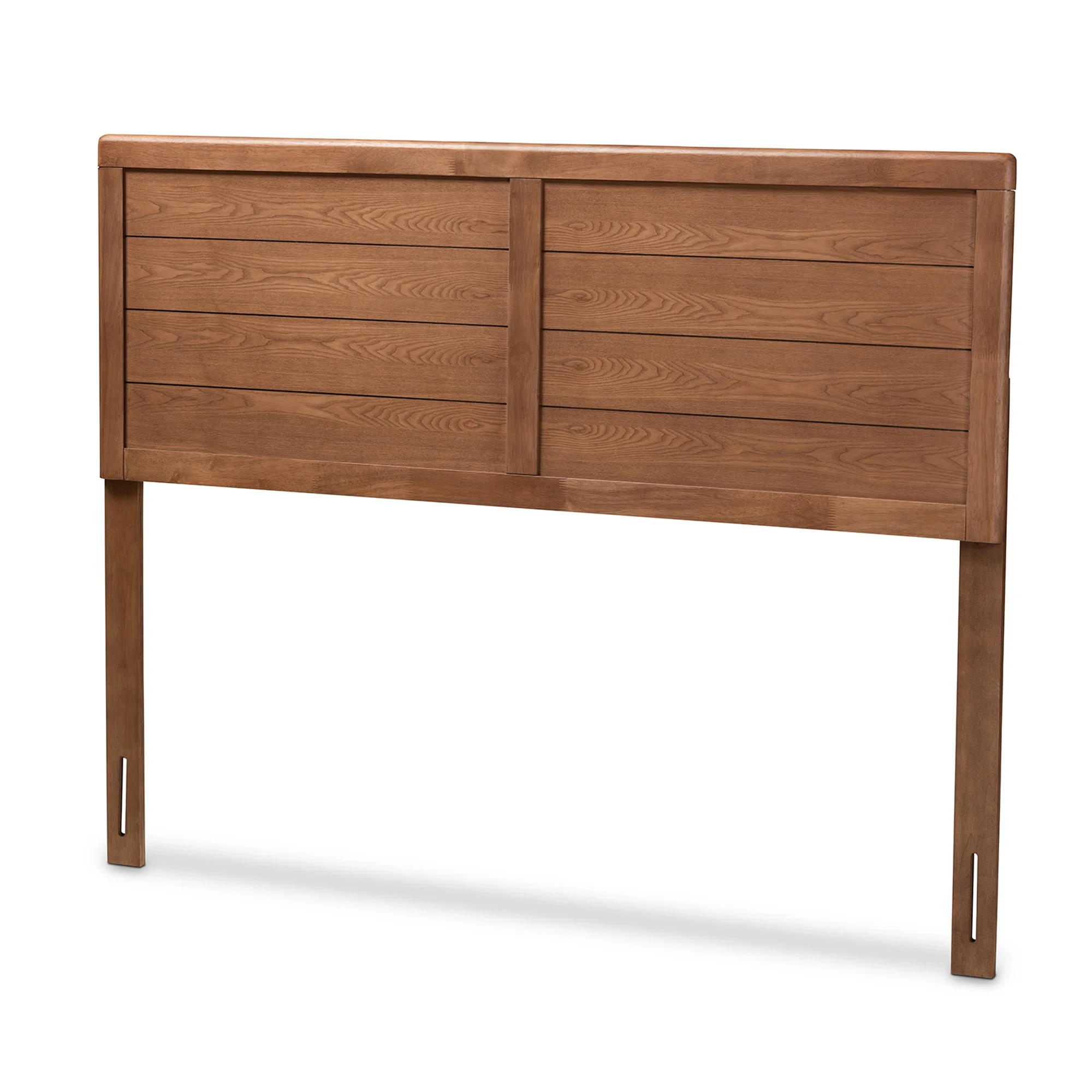 Baxton Studio Seren Mid-Century Modern Walnut Brown Finished Wood Full Size Headboard,Wholesale Interiors