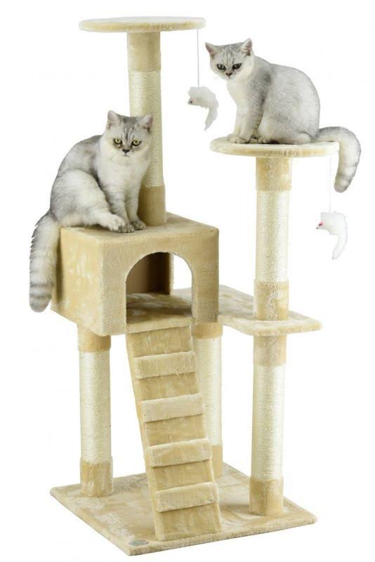 Go Pet Club F39 51 in. Beige Cat Tree