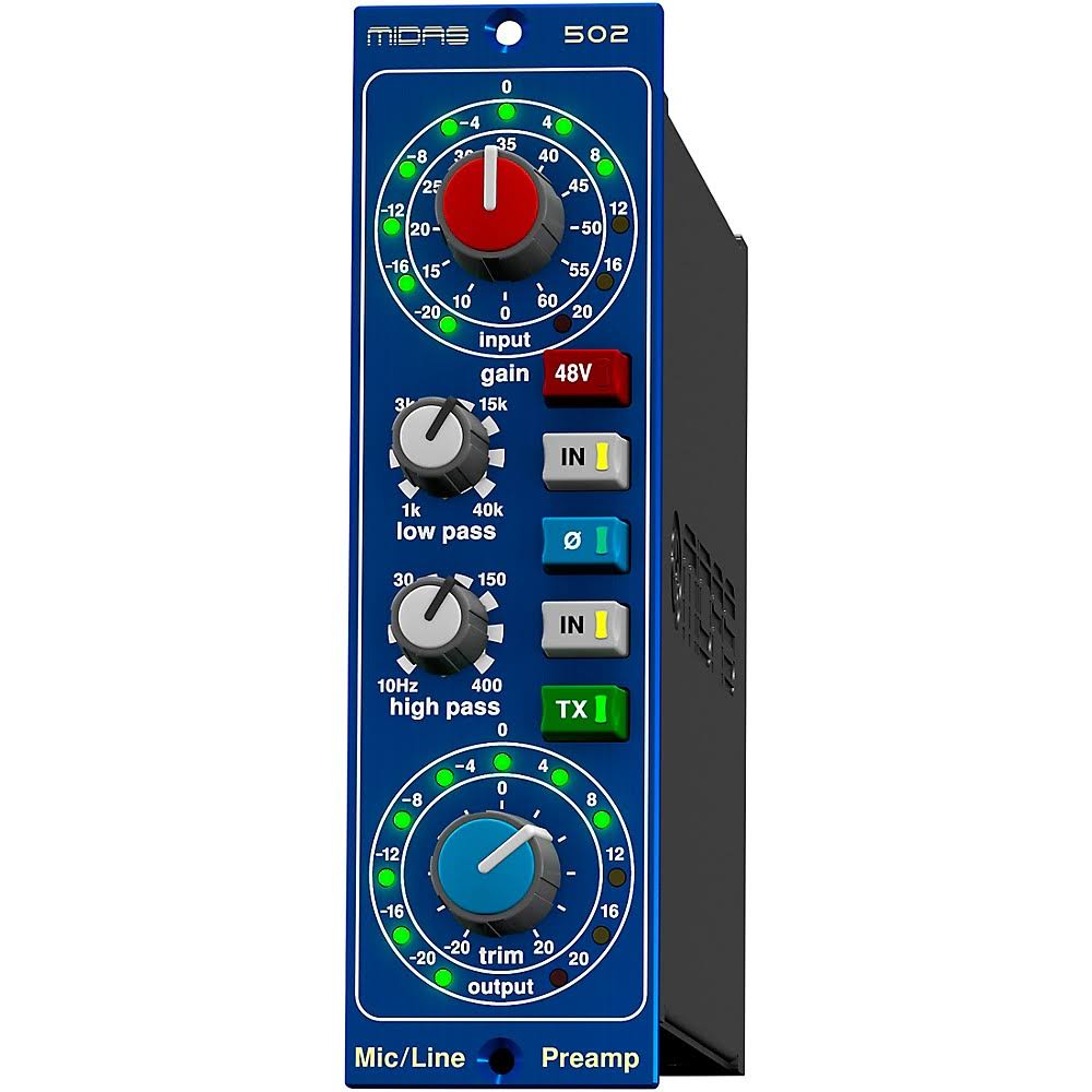 Midas 502 Microphone Preamplifier 500-Series