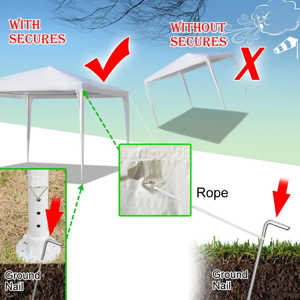 Zimtown 10'X30' Outdoor Canopy Party Wedding Tent Garden Tent Gazebo Pavilion Cater Event