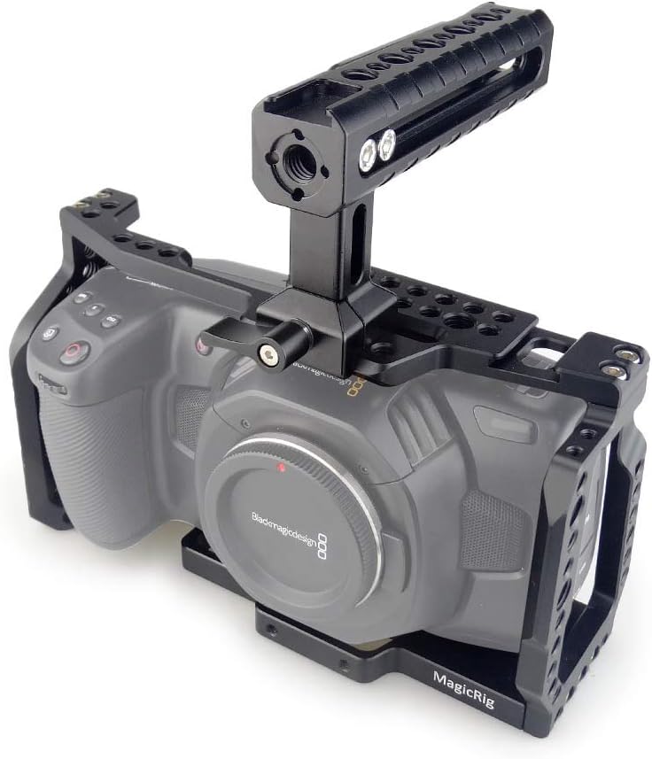 MAGICRIG BMPCC 4K /6K Camera Cage with NATO Handle for Blackmagic Design Pocket Cinema Camera 4K /Camera 6K