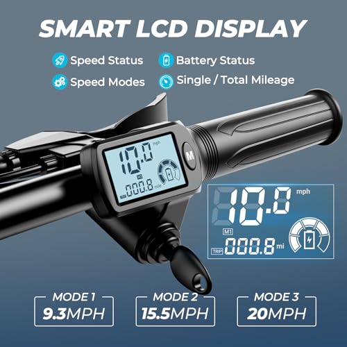 WINDHORSE C3 Adults Electric Scooter with Seat - 14” Tire, 500W Brushless Motor, 3 Speed Modes, Cruise Control, Dual Suspension, 25 Mile Range, 22MPH, Adjustable E-Scooter for Teens with Basket